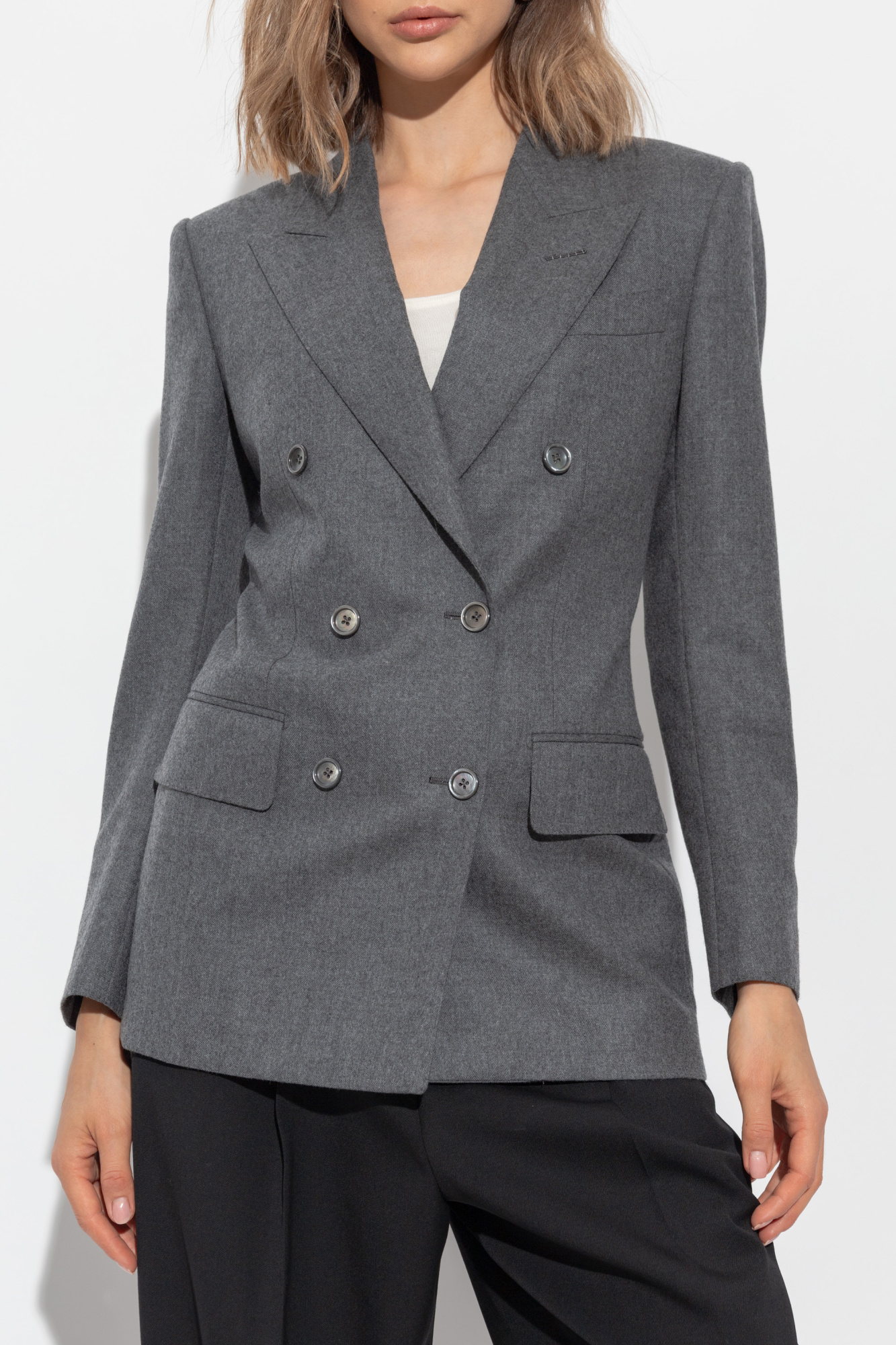 Grey Double-breasted blazer Tom Ford - Vitkac AS